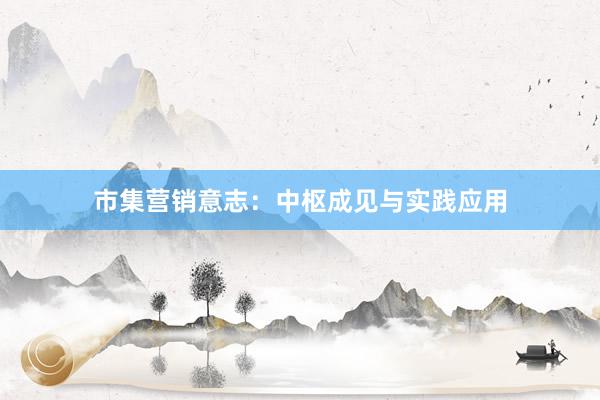 市集营销意志:中枢成见与实践应用